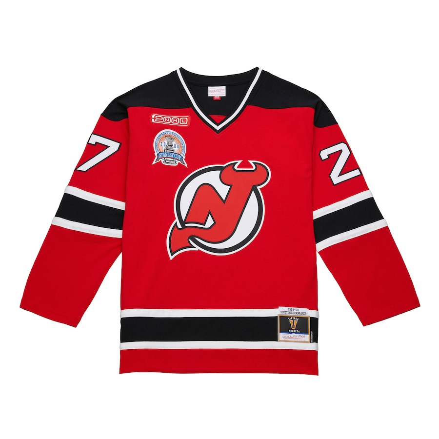 Men's New Jersey Devils Scott Niedermayer Red 2000/01 Power Play Jersey - ujerseystore
