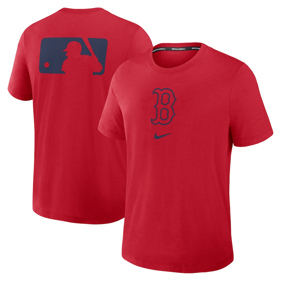 Men's Boston Red Sox Nike Red Authentic Collection Early Work Tri-Blend Performance T-Shirt - ujerseystore