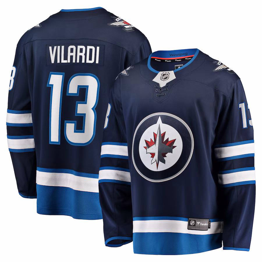 Men's Winnipeg Jets Gabriel Vilardi Fanatics Navy Home Premier Breakaway Player Jersey - ujerseystore