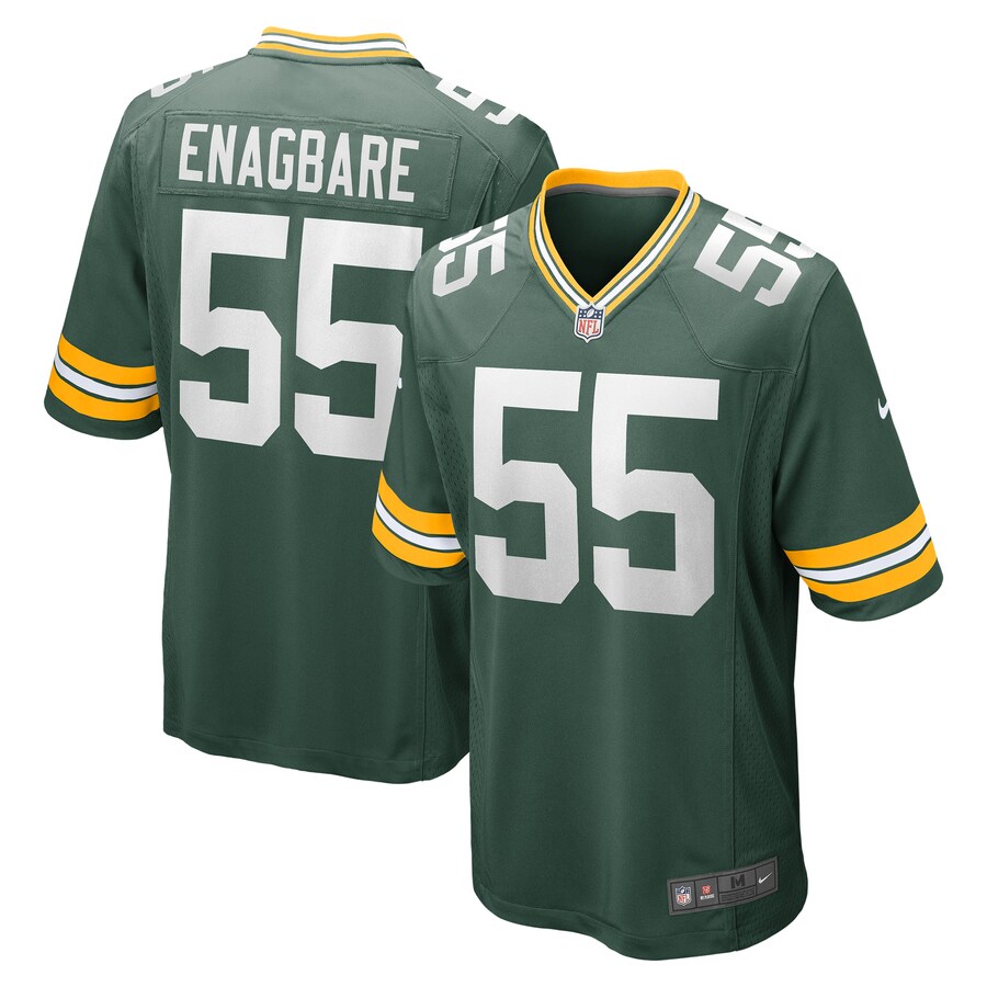 Men's Green Bay Packers Kingsley Enagbare Nike Green Game Player Jersey - ujerseystore