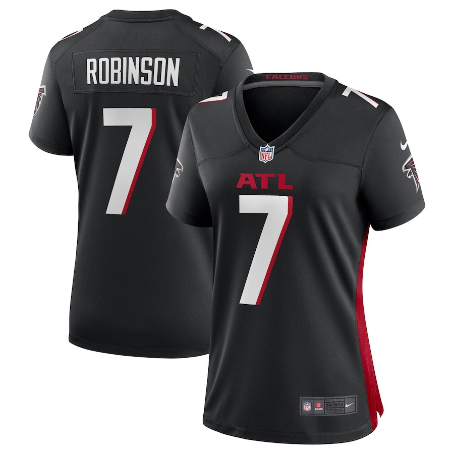 Women's Atlanta Falcons Bijan Robinson Nike Black Player Jersey - ujerseystore
