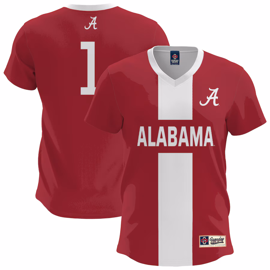 Youth GameDay Greats  Crimson Alabama Crimson Tide Lightweight Soccer Fashion Jersey - ujerseystore