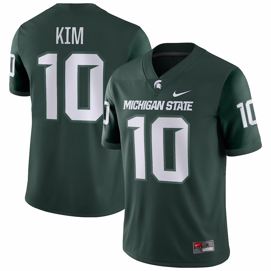Noah Kim Michigan State Spartans Nike Player Game Jersey - Green - ujerseystore