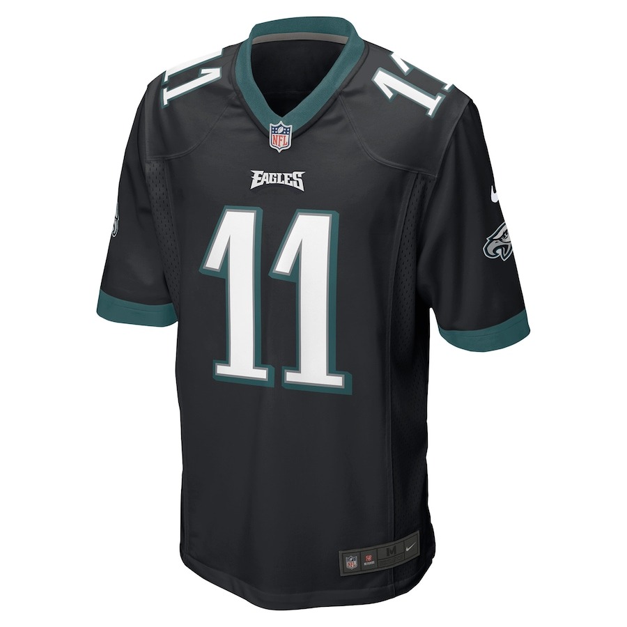 Men's Philadelphia Eagles A.J. Brown Nike Black Game Jersey - ujerseystore