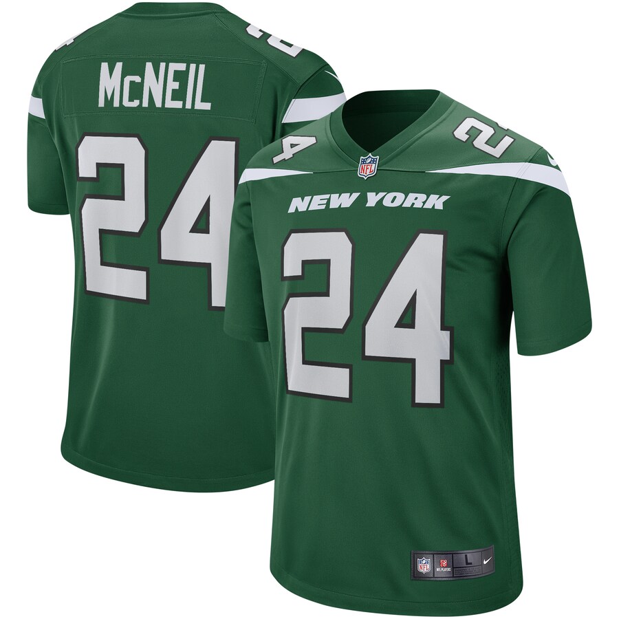 Men's New York Jets Freeman McNeil Nike Gotham Green Game Retired Player Jersey - ujerseystore