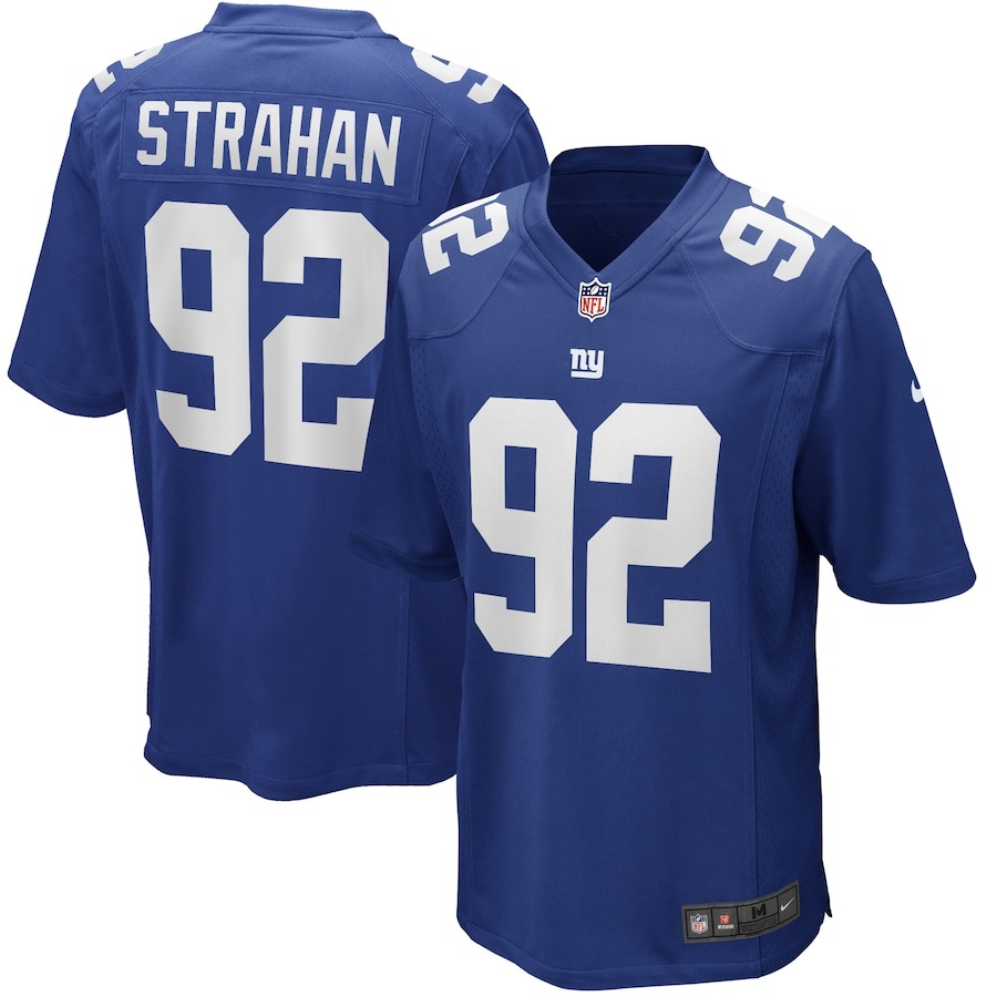 Men's New York Giants Michael Strahan Nike Royal Game Retired Player Jersey - ujerseystore