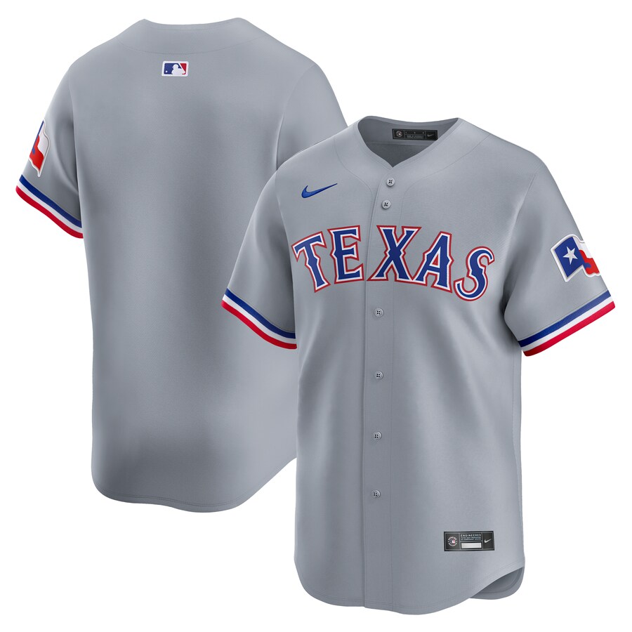Men's Texas Rangers  Nike Gray Away Limited Jersey - ujerseystore