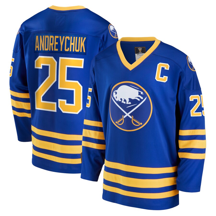 Men's Buffalo Sabres Dave Andreychuk Fanatics Branded Royal Breakaway Retired Player Jersey - ujerseystore
