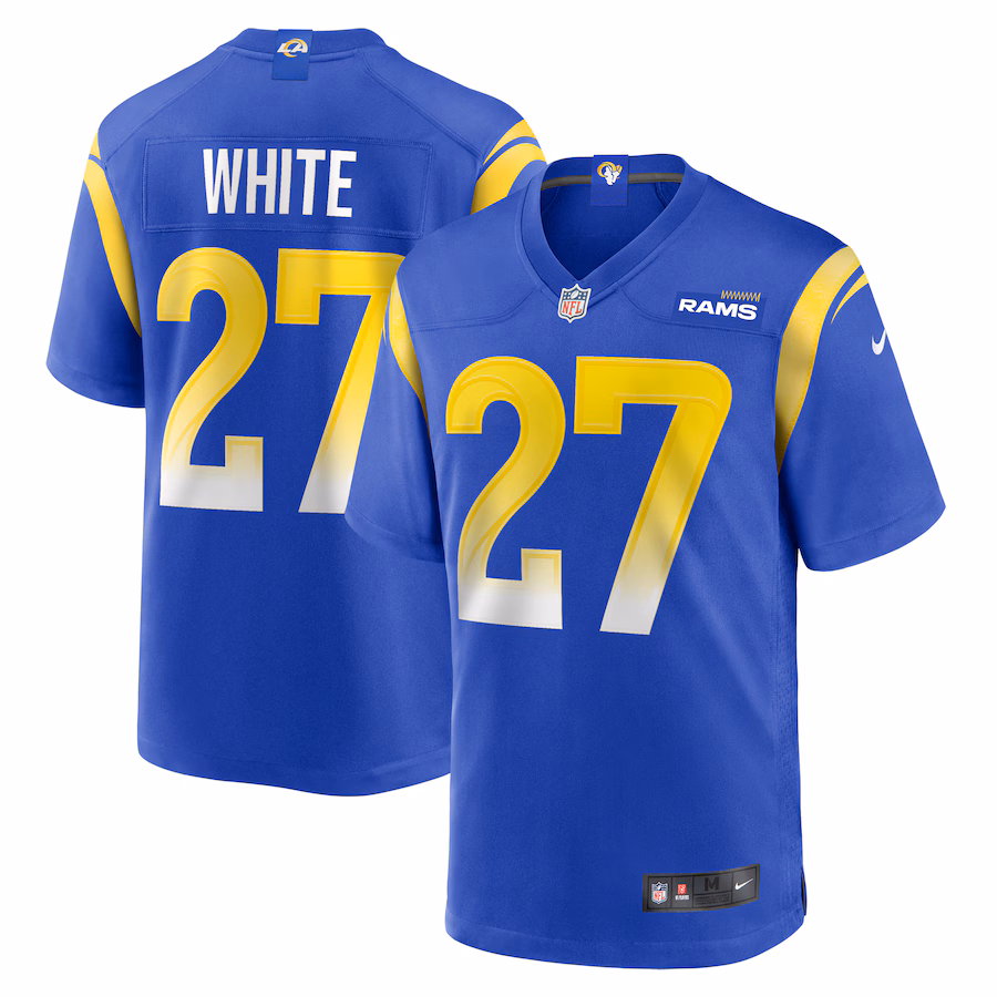 Men's Los Angeles Rams Tre'Davious White Nike  Royal Team Game Jersey - ujerseystore