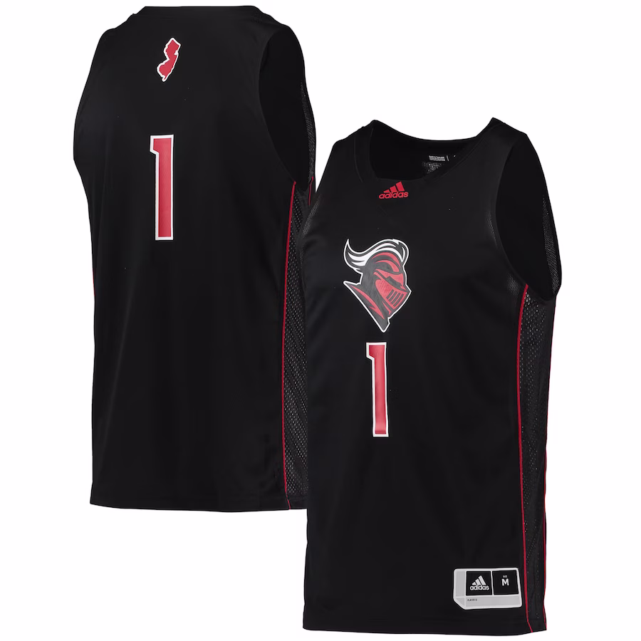 #1 Rutgers Scarlet Knights adidas Swingman Basketball Jersey - Black - ujerseystore
