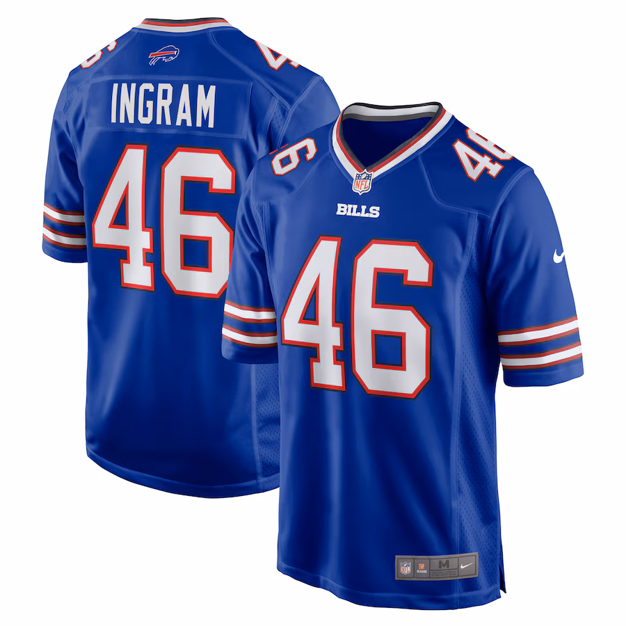 Men's Buffalo Bills Ja'Marcus Ingram Nike Royal Player Game Jersey - ujerseystore
