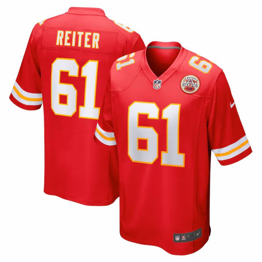 Men's Kansas City Chiefs Austin Reiter Nike Red Game Player Jersey - ujerseystore