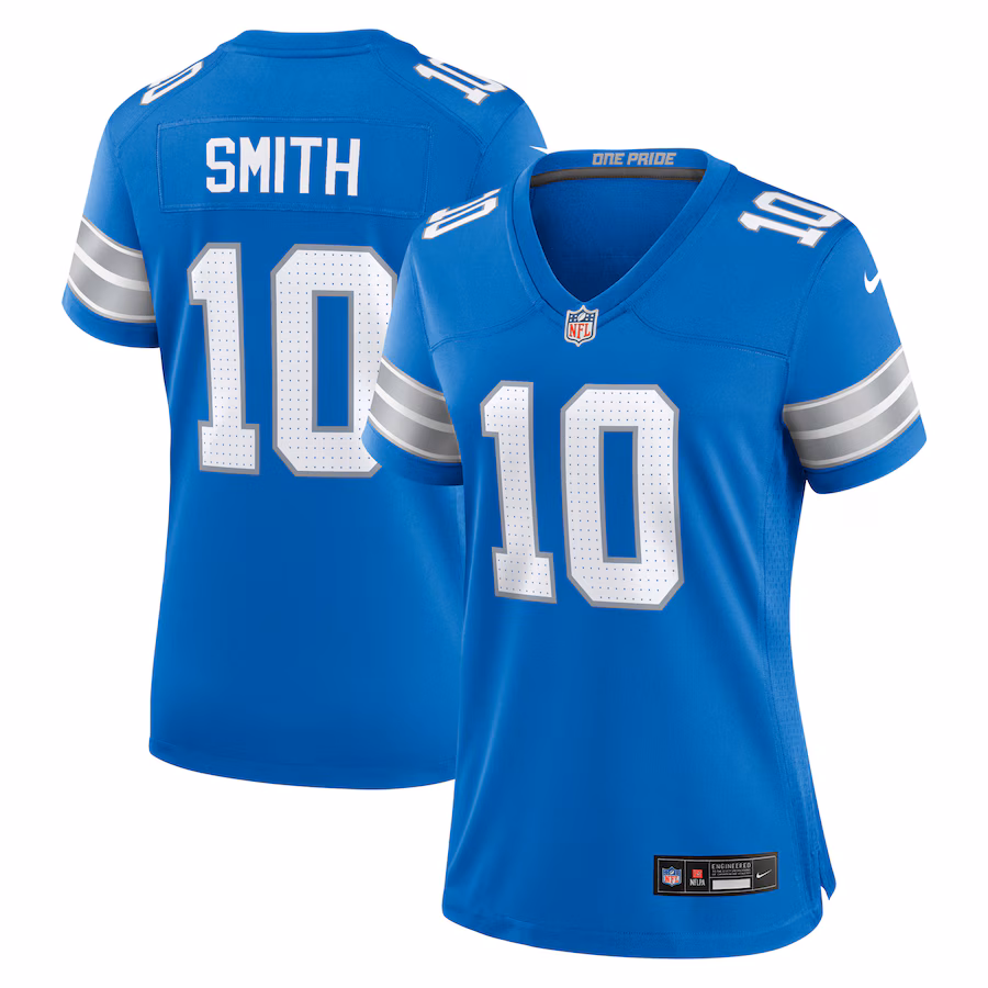 Women's Detroit Lions Tre'Quan Smith Nike  Blue Game Jersey - ujerseystore