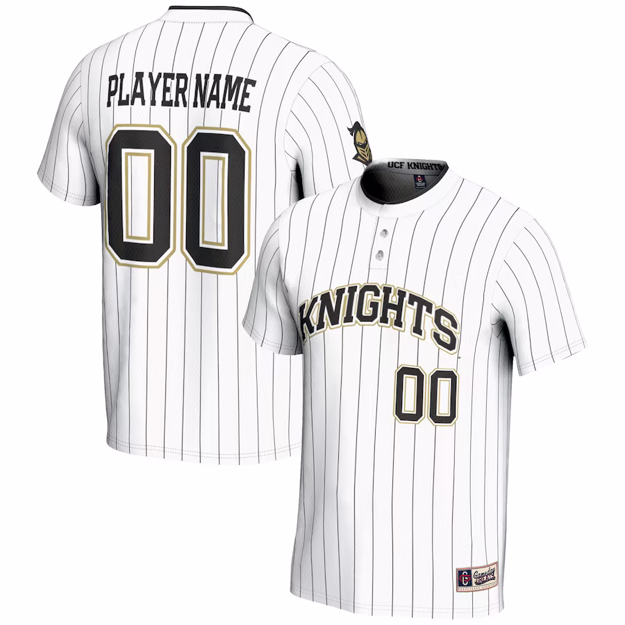 UCF Knights GameDay Greats NIL Pick-A-Player Lightweight Softball Jersey - White - ujerseystore