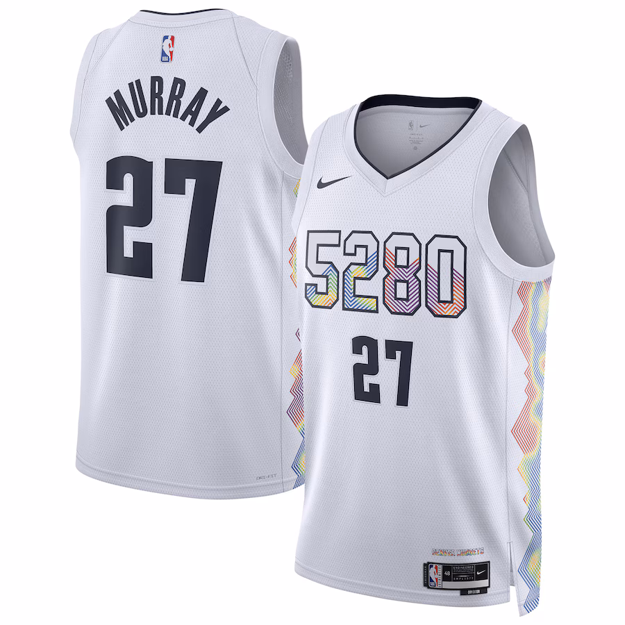 Unisex Denver Nuggets Jamal Murray Nike White 2024/25 Swingman Player Jersey - City Edition - ujerseystore