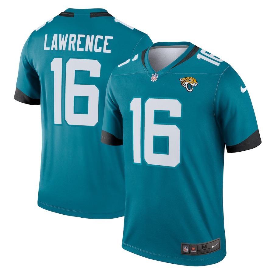 Men's Jacksonville Jaguars Trevor Lawrence Nike Teal Legend Jersey - ujerseystore
