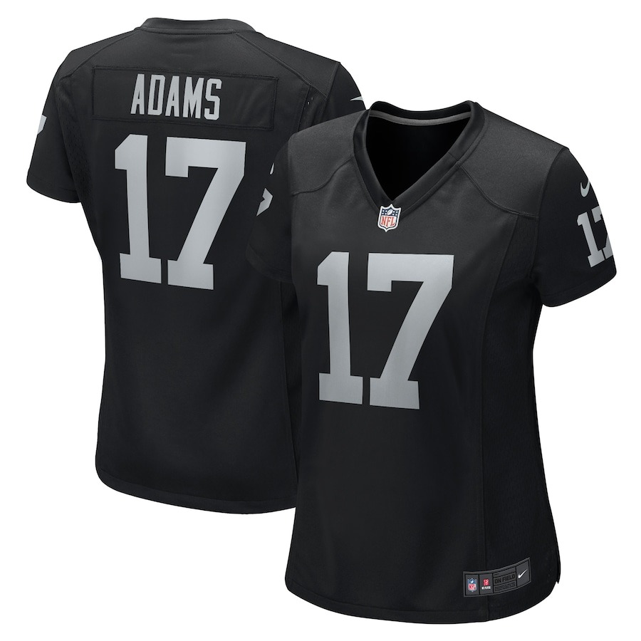 Women's Las Vegas Raiders Davante Adams Nike Black Player Jersey - ujerseystore