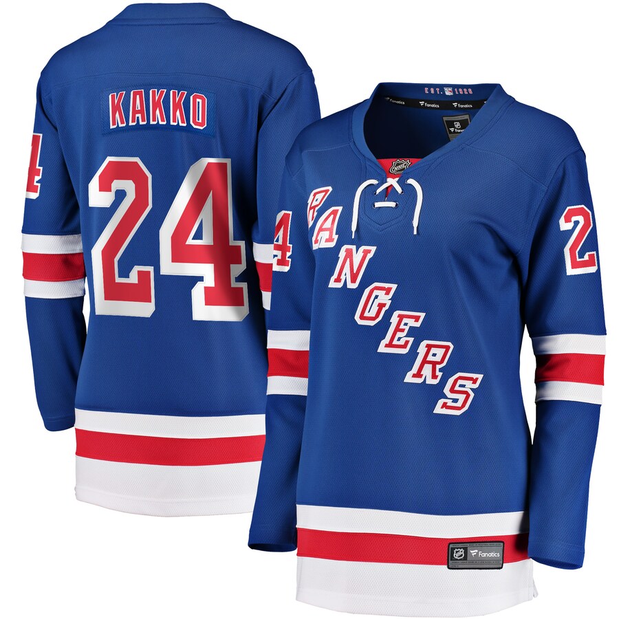 Women's New York Rangers Kaapo Kakko Fanatics Branded Blue Replica Player Jersey - ujerseystore