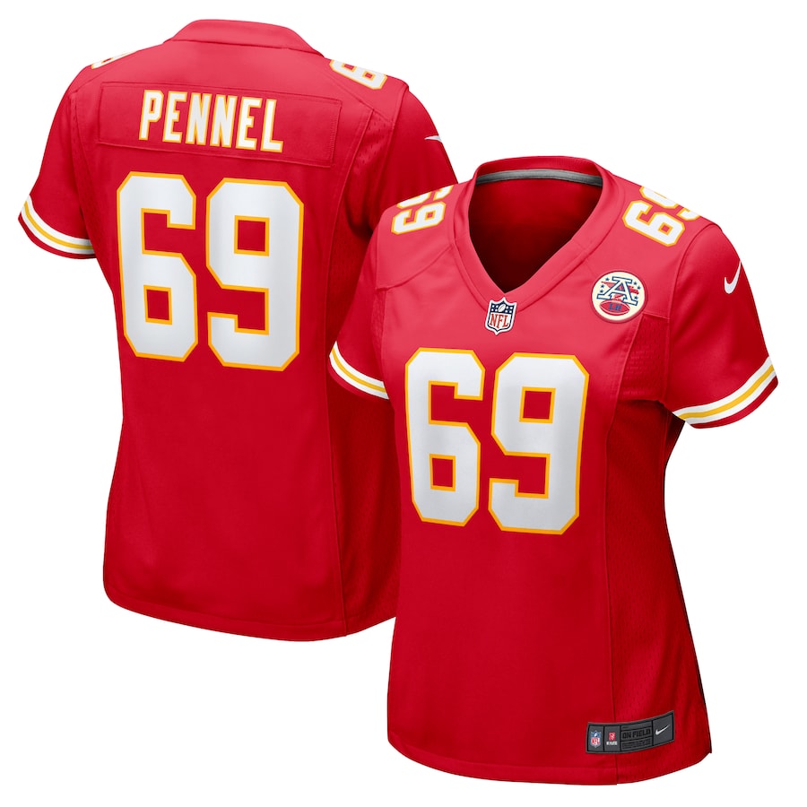 Women's Kansas City Chiefs Mike Pennel Nike Red Game Jersey - ujerseystore