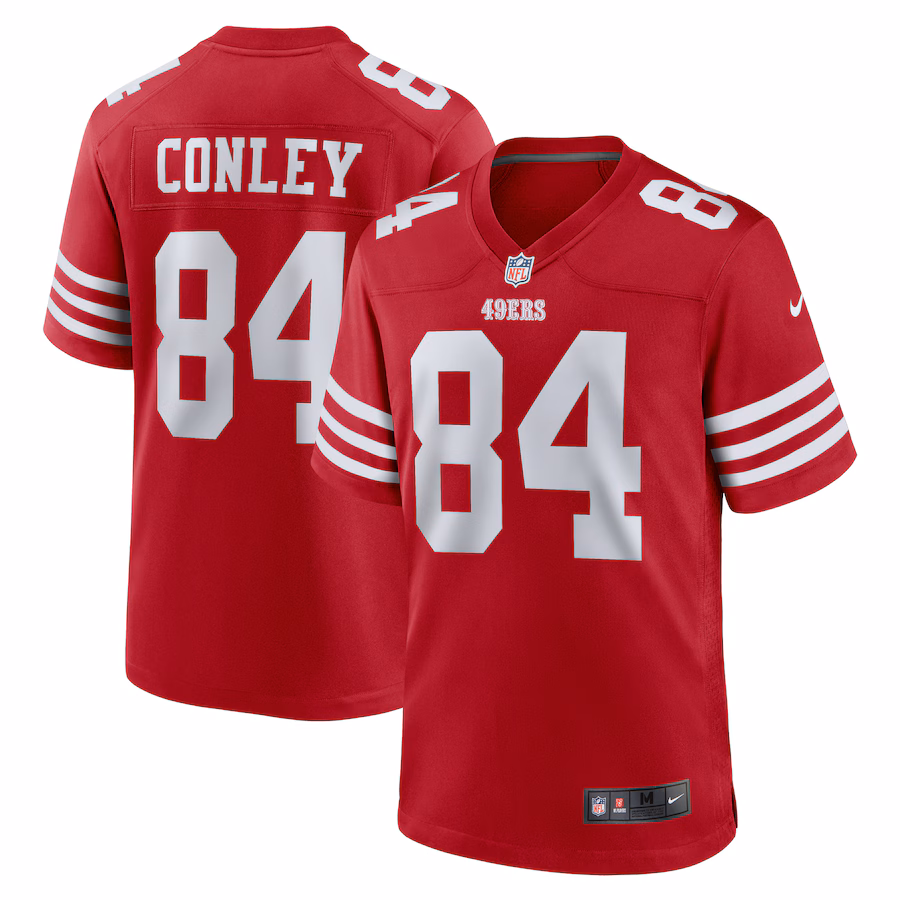 Men's San Francisco 49ers Chris Conley Nike  Scarlet  Game Jersey - ujerseystore