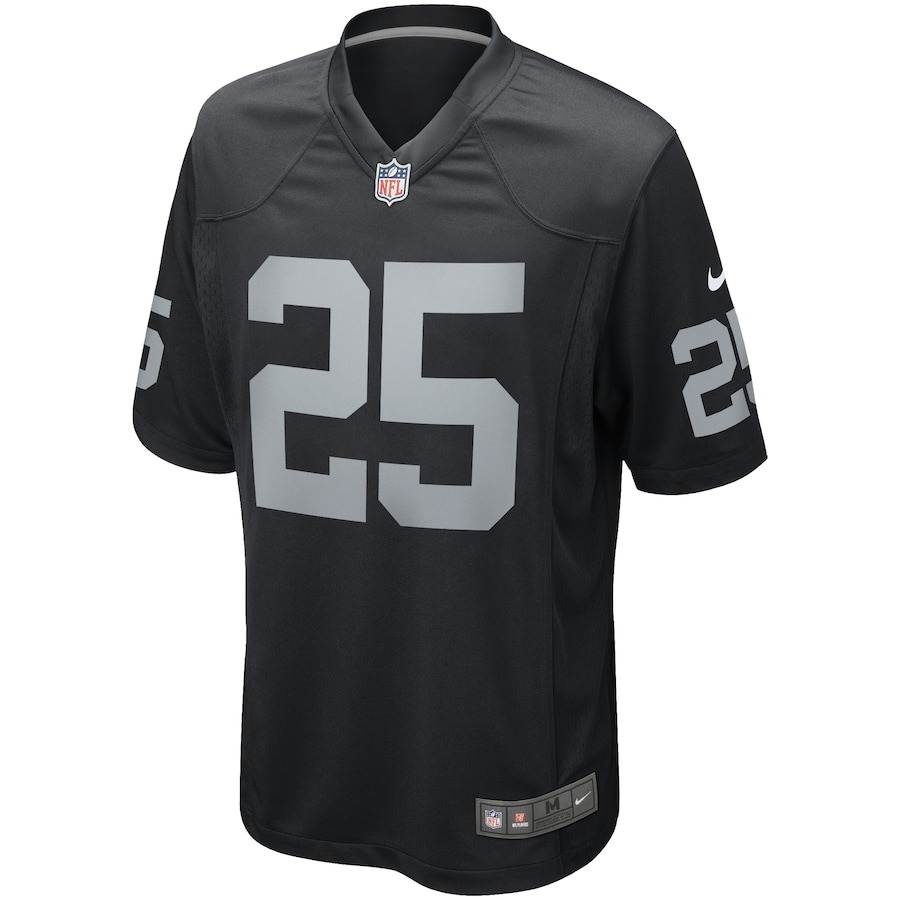 Men's Las Vegas Raiders Fred Biletnikoff Nike Black Game Retired Player Jersey - ujerseystore