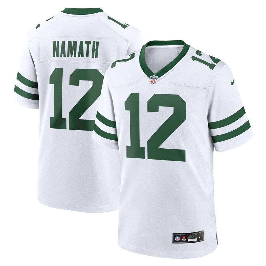 Men's New York Jets Joe Namath Nike White Legacy Retired Player Game Jersey - ujerseystore