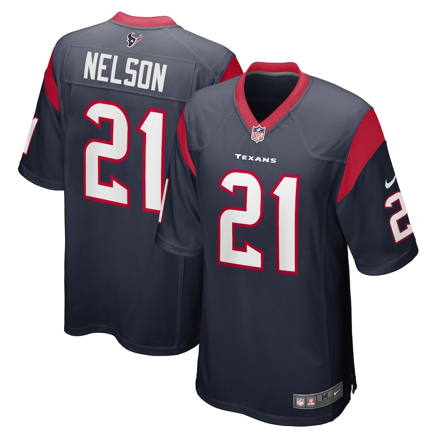 Men's Houston Texans Steven Nelson Nike Navy Game Player Jersey - ujerseystore
