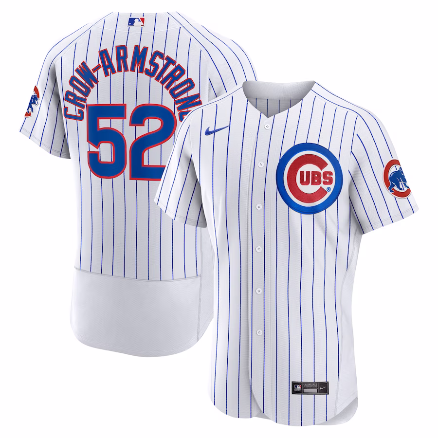 Men's Chicago Cubs Pete Crow-Armstrong Nike White Home Authentic Player Jersey - ujerseystore