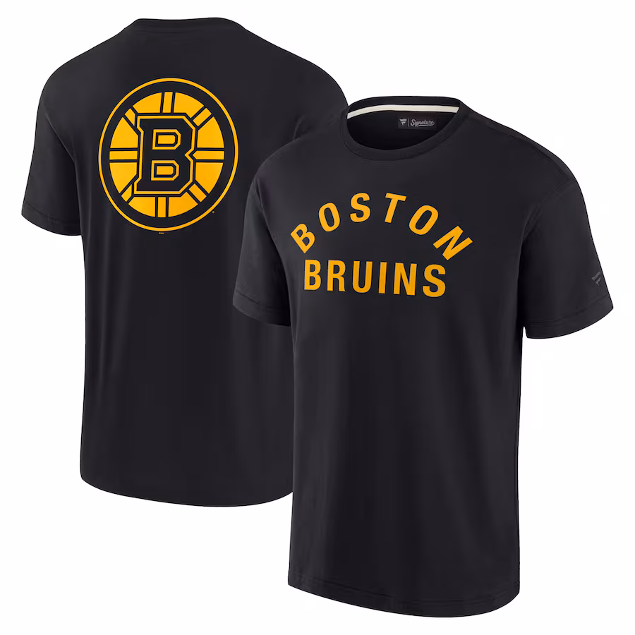 Unisex Boston Bruins Fanatics Black Elements Super Soft Short Sleeve T-Shirt - ujerseystore