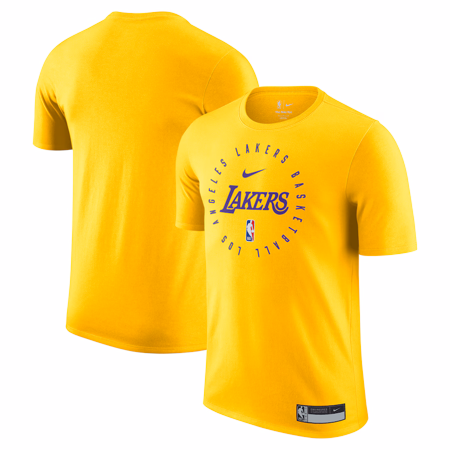 Men's Los Angeles Lakers Nike Gold 2024/25 Legend On-Court Practice Performance T-Shirt - ujerseystore