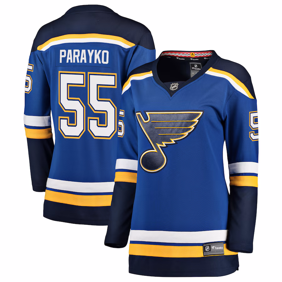 Women's St. Louis Blues Colton Parayko Fanatics Blue Breakaway Player Jersey - ujerseystore