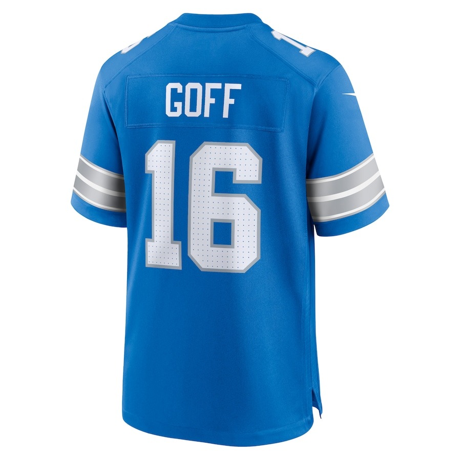 Men's Detroit Lions Jared Goff Nike Blue Game Jersey - ujerseystore