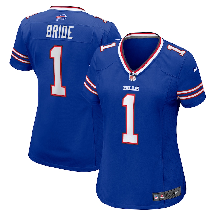 Women's Buffalo Bills Number 1 Bride Nike Royal Game Jersey - ujerseystore