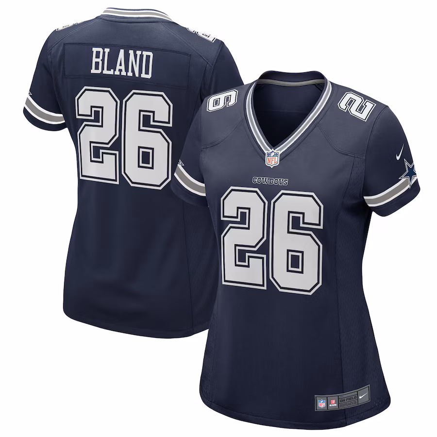 Women's Dallas Cowboys DaRon Bland Nike Navy Game Jersey - ujerseystore