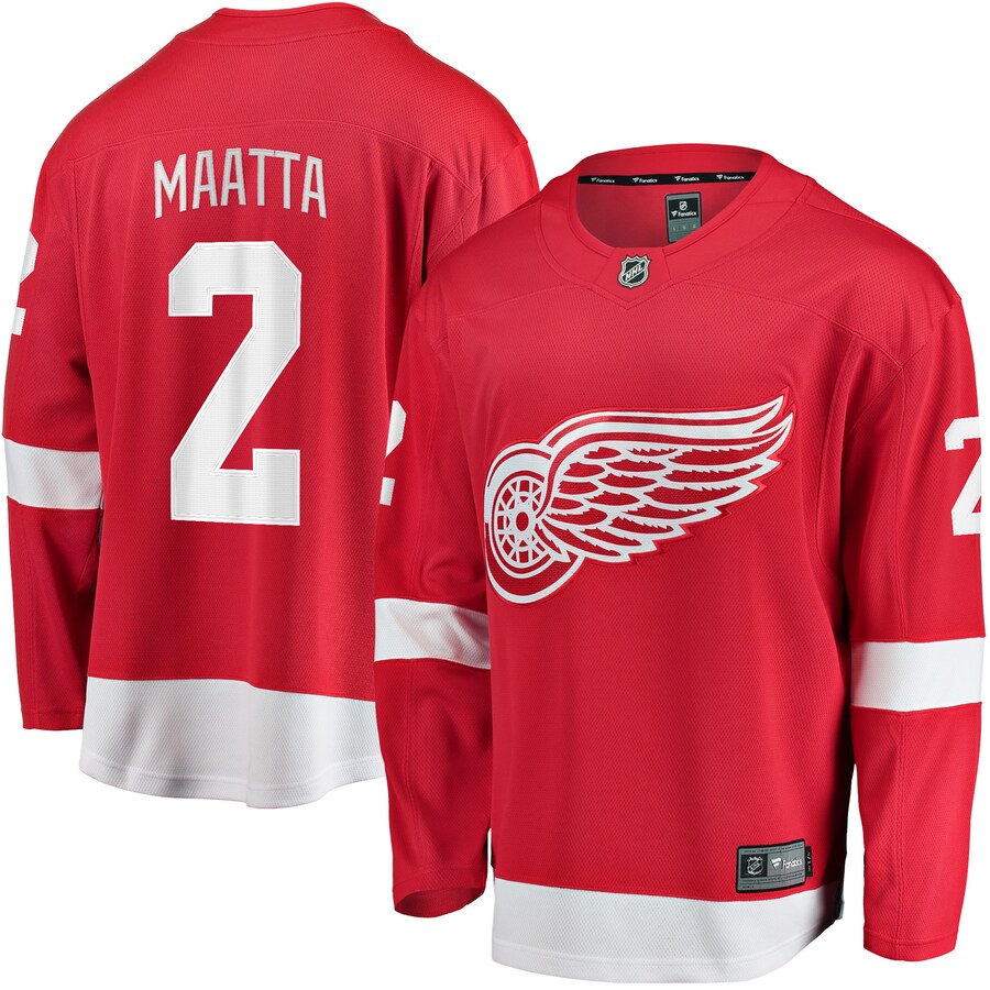 Men's Detroit Red Wings Olli Maatta Fanatics Branded Red Home Breakaway Player Jersey - ujerseystore