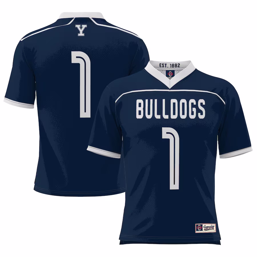 Yale Bulldogs GameDay Greats #1 Lightweight Lacrosse Jersey - Navy - ujerseystore