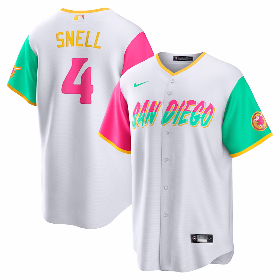Men's San Diego Padres Blake Snell Nike White City Connect Replica Player Jersey - ujerseystore