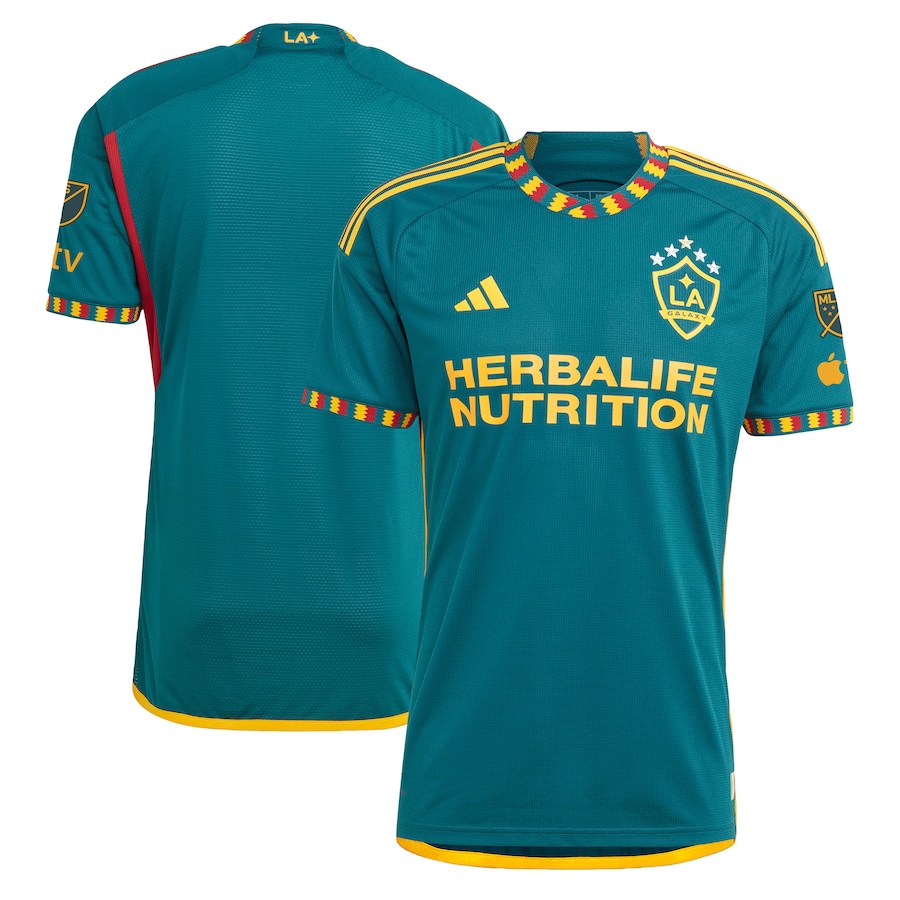Men's LA Galaxy adidas Green 2023 LA Kit Authentic Jersey - ujerseystore