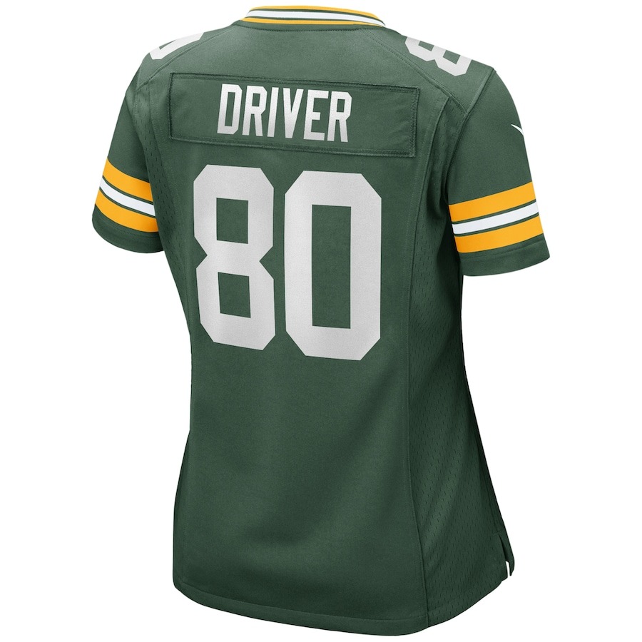 Women's Green Bay Packers Donald Driver Nike Green Game Retired Player Jersey - ujerseystore
