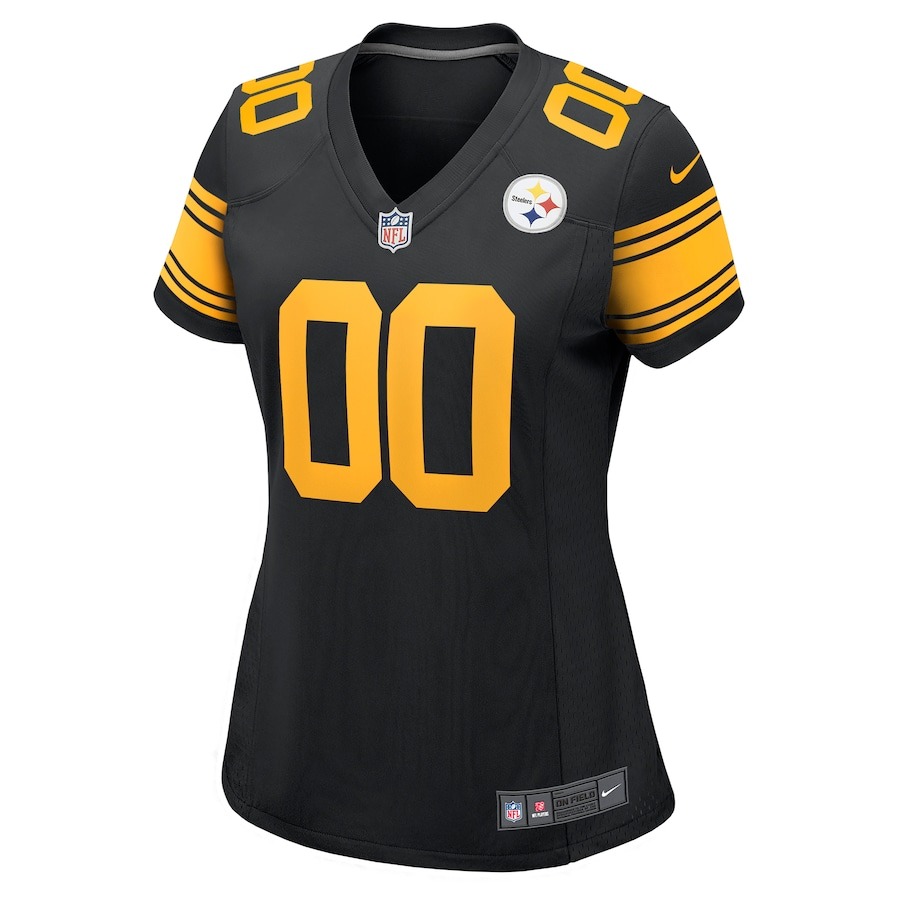 Women's Pittsburgh Steelers  Nike Black Alternate Custom Game Jersey - ujerseystore
