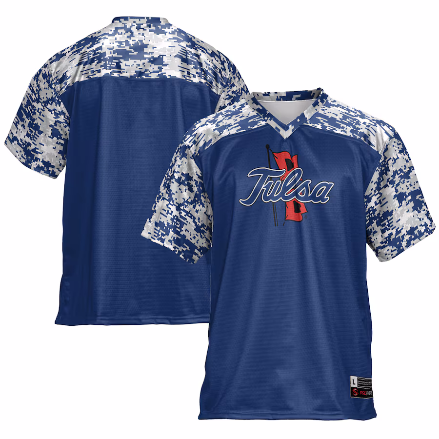Men's GameDay Greats Royal Tulsa Golden Hurricane Football Jersey - ujerseystore