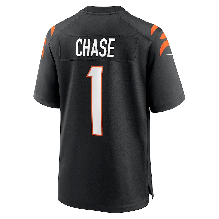 Men's Cincinnati Bengals Ja'Marr Chase Nike Black Game Jersey - ujerseystore