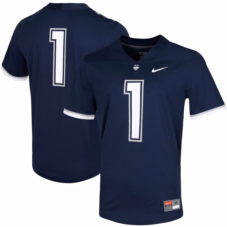 Men's Nike #1 Navy UConn Huskies Untouchable Game Jersey - ujerseystore