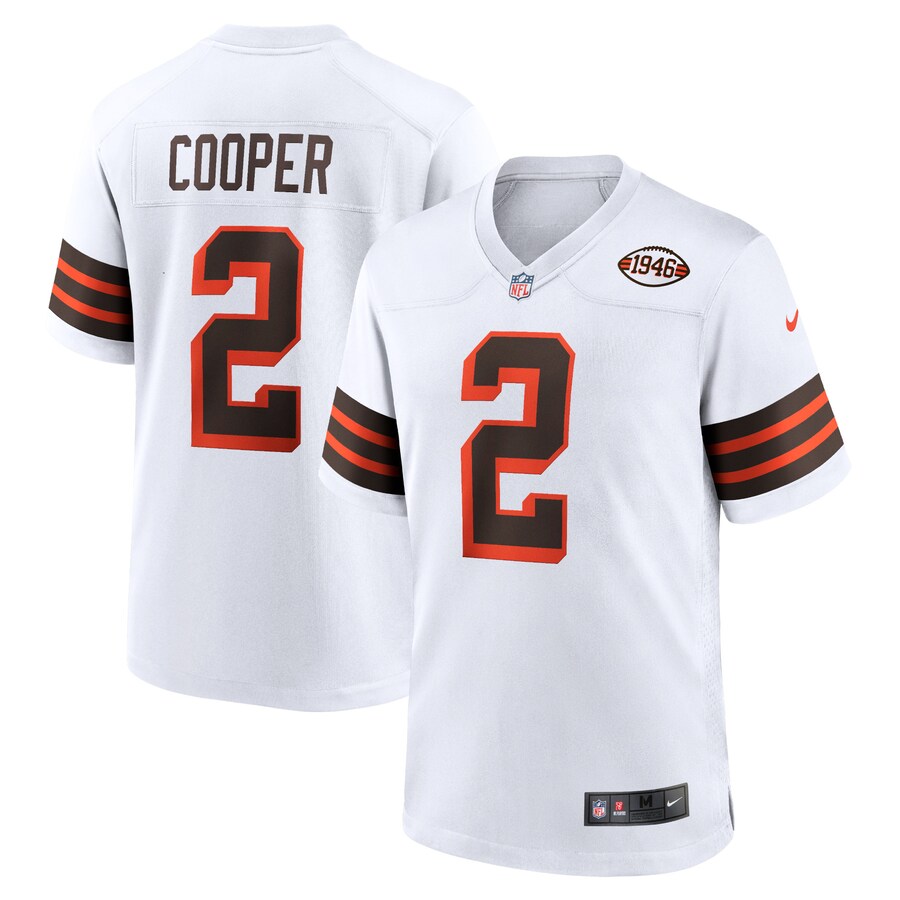 Men's Cleveland Browns Amari Cooper Nike White Alternate Game Jersey - ujerseystore