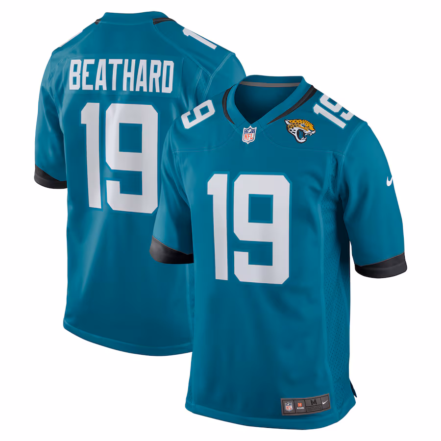 Men's Jacksonville Jaguars C.J. Beathard Nike Teal Team Game Jersey - ujerseystore