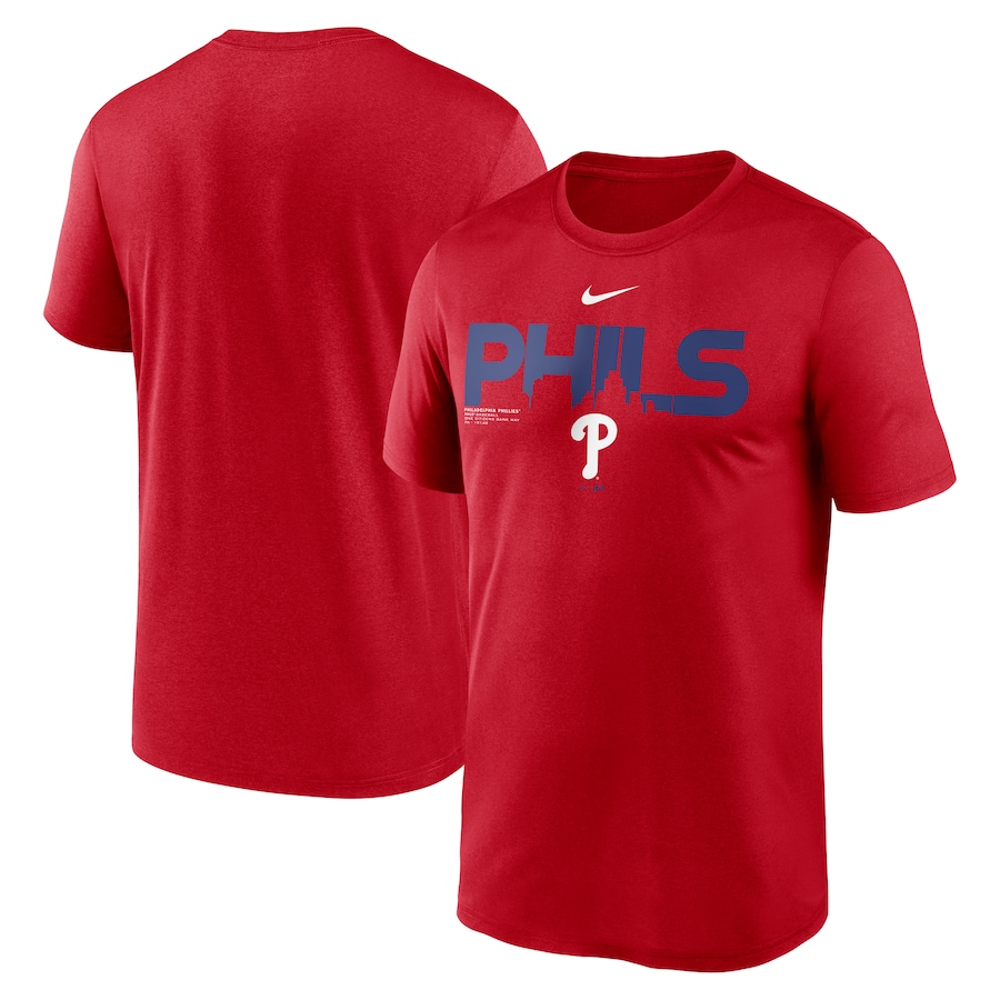 Men's Philadelphia Phillies Nike Red My Town Legend T-Shirt - ujerseystore