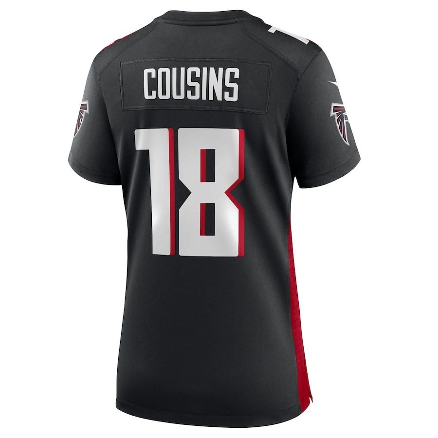 Women's Atlanta Falcons Kirk Cousins Nike Black Game Player Jersey - ujerseystore