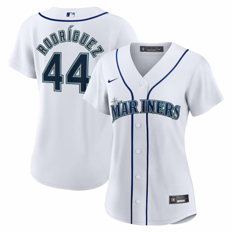 Women's Seattle Mariners Julio Rodríguez Nike White Home Replica Jersey - ujerseystore