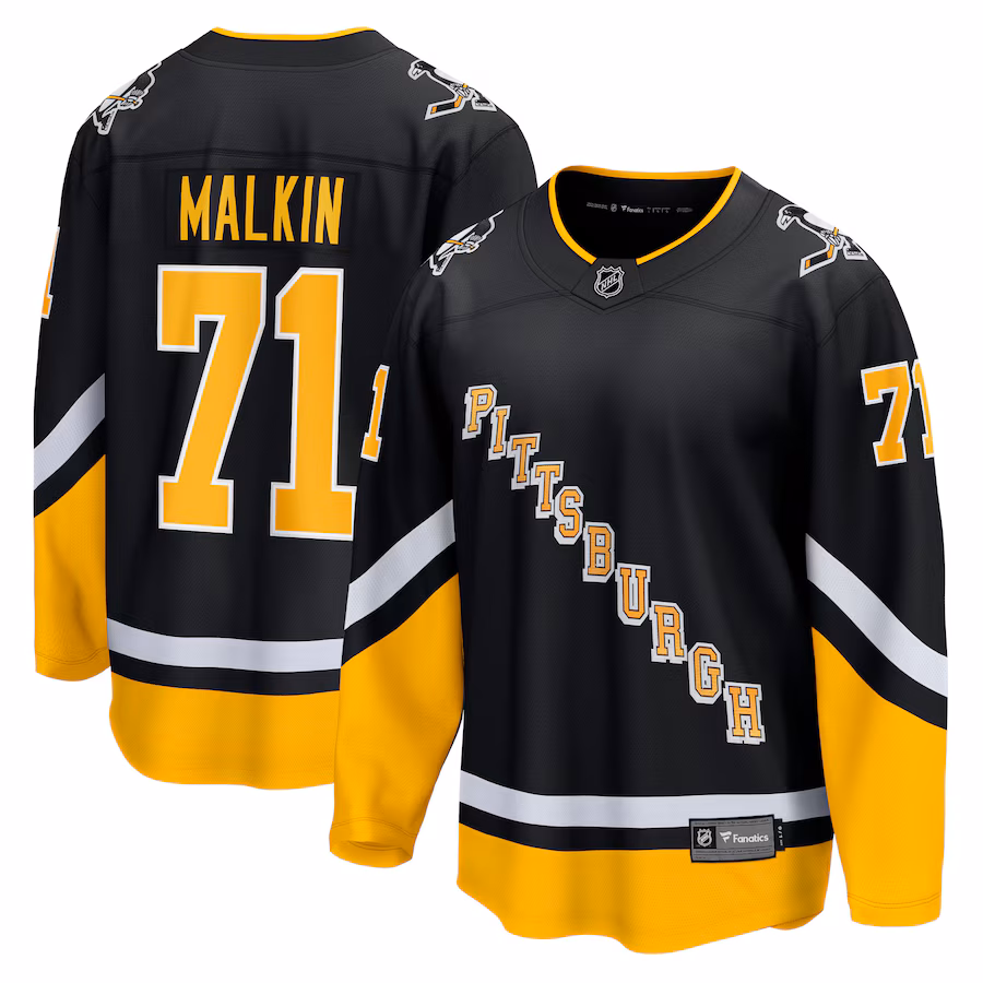 Men's Pittsburgh Penguins Evgeni Malkin Fanatics Black Alternate Premier Breakaway Player Jersey - ujerseystore