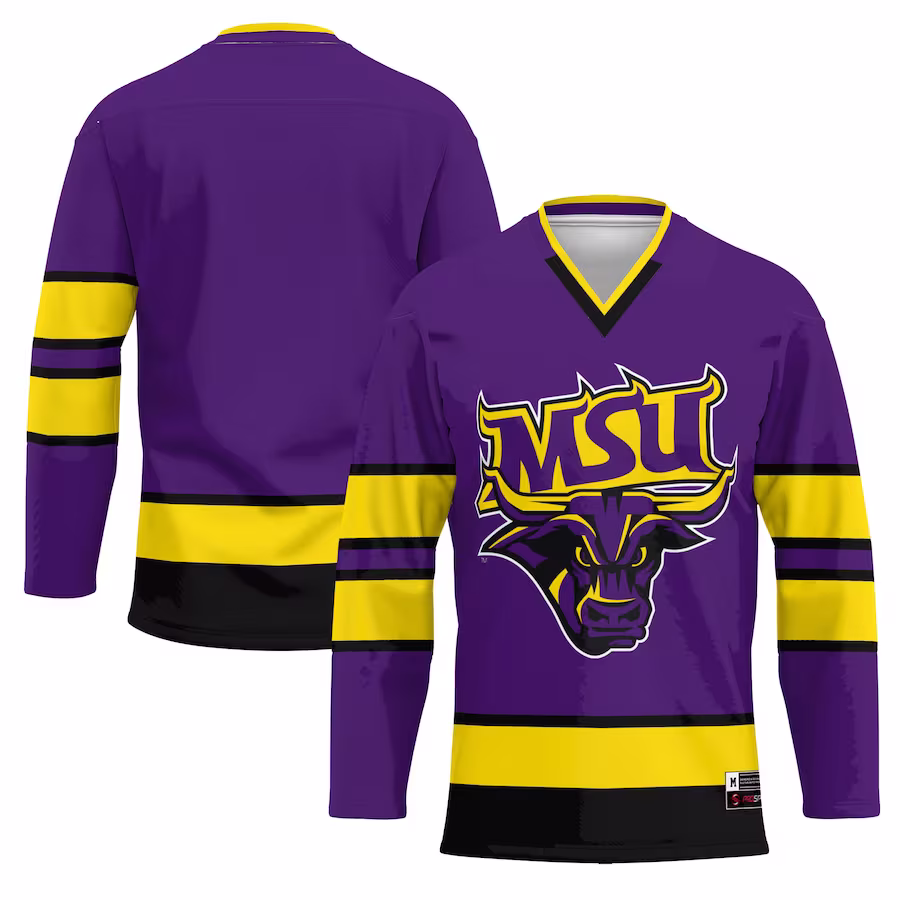 Minnesota State Mavericks GameDay Greats Hockey Jersey - Purple - ujerseystore